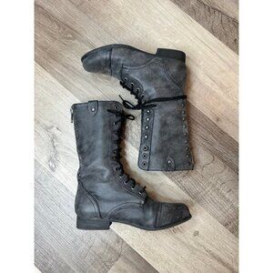 Grey Madden Girl Boots - Mid Calf - Size 7.5